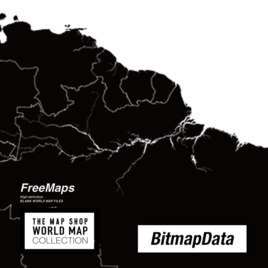 無料白地図 南アメリカ地図 The Map Shop