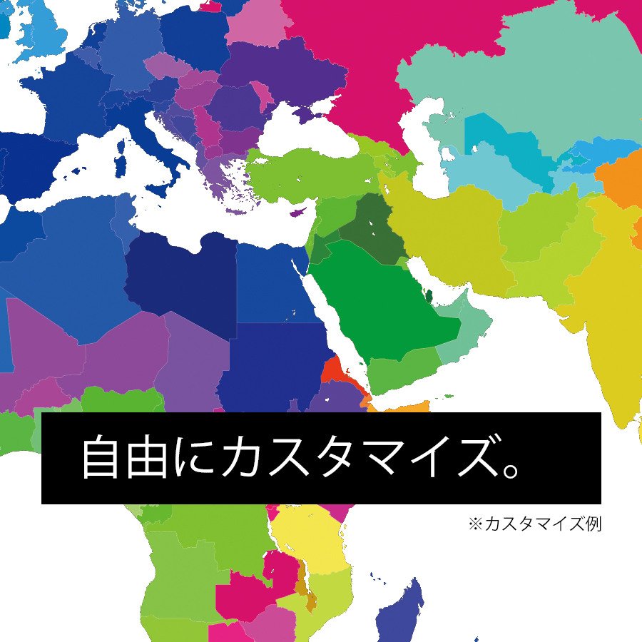 高精細白地図aiベクター 世界地図 太平洋 約1カ国レイヤー The Map Shop